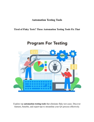 automation testing tools