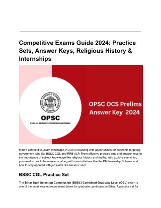 competitive exams guide 2024 practice sets answer