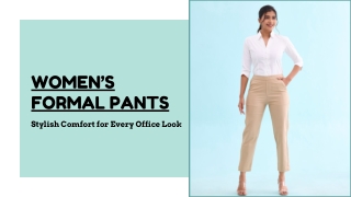 Go Colors Women’s Formal Pants – Stylish Comfort for Every Office Look