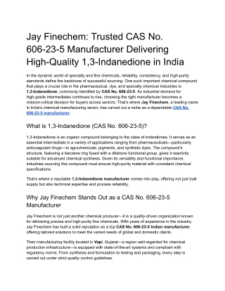 Jay Finechem_ Trusted CAS No