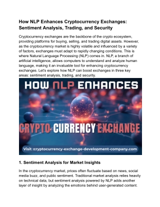 How NLP Enhances Cryptocurrency Exchanges_ Sentiment Analysis, Trading, and Security