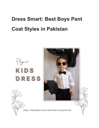 Dress Smart_ Best Boys Pant Coat Styles in Pakistan