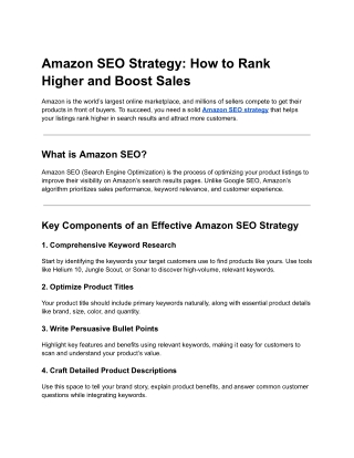 Amazon SEO