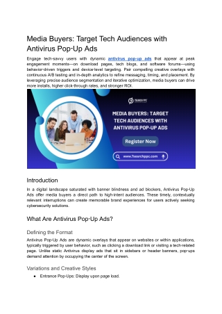 Media Buyers_ Target Tech Audiences with Antivirus Pop‑Up Ads