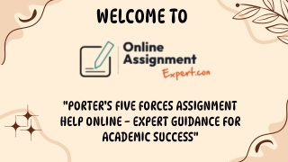 Porter’s Five Forces Assignment Help Online