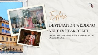 Find The Best Wedding Venues Near Delhi for Your Big Day