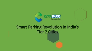 Smart Parking Revolution in India’s Tier 2 Cities
