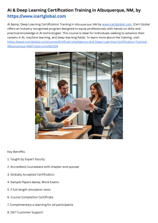 AI & DL Certification Training in Birmingham, AL