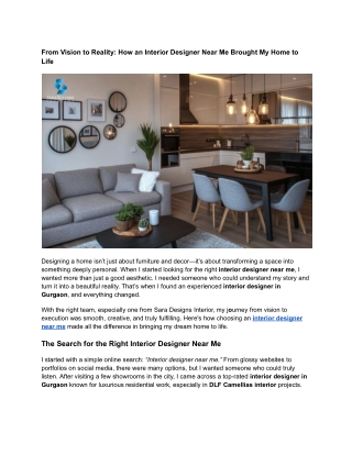 From Vision to Reality_ How an Interior Designer Near Me Brought My Home to Life