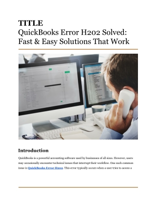 QuickBooks Error H202 Solved_ Fast & Easy Solutions That Work