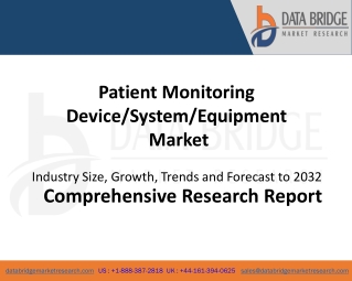 patient monitoring device system equipment market