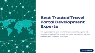 Best Trusted Travel Portal Development Experts