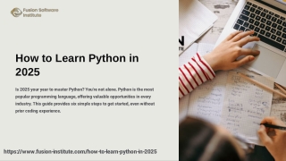 How to Learn Python in 2025: 6 Easy Steps to Get Started