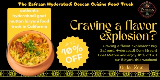 Zafraani Hyderabadi Dum Biryani - Irresistible Goat Mutton