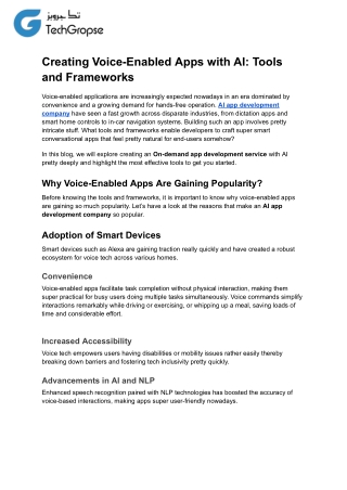 creating voice enabled apps with ai tools