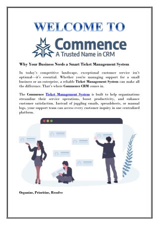 why your business needs a smart ticket management