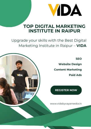 Unlock Your Future with Raipur’s Best Digital Marketing Institute – Vida