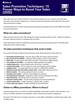 Sales Promotion Techniques 15 Proven Ways to Boost Your Sales [2025]