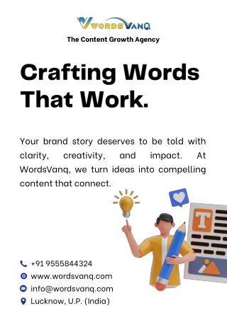 WordsVanq – Crafting Strategic Content for Business Growth