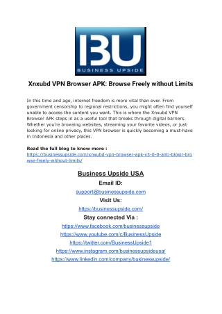 Xnxubd VPN Browser APK_ Browse Freely without Limits