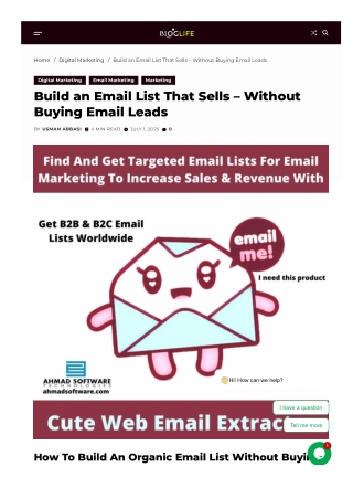 home digital marketing build an email list that