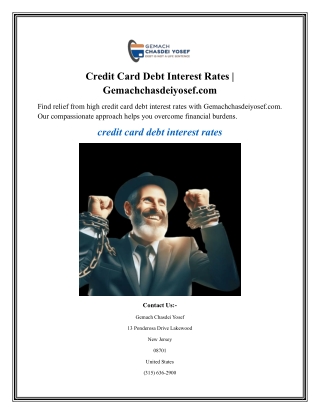 Credit Card Debt Interest Rates Gemachchasdeiyosef.com