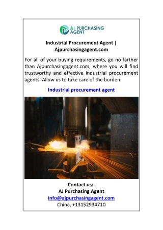 Industrial Procurement Agent Ajpurchasingagent.com