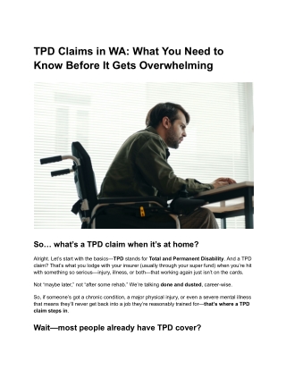 TPD Claims in WA_ What You Need to Know Before It Gets Overwhelming