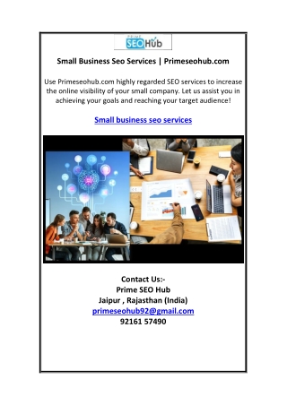 small business seo services primeseohub com