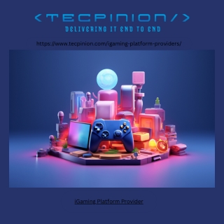 Leading iGaming Platform Provider | Custom iGaming Solutions by Tecpinion