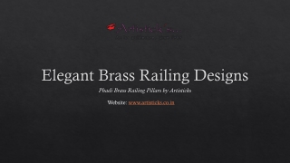 “Timeless Elegance: Phadi Brass Railing Pillars for Luxurious Architectural Spac