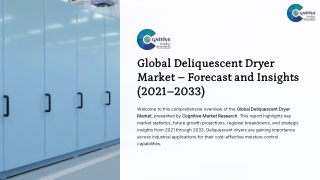 Deliquescent Dryer Market Report