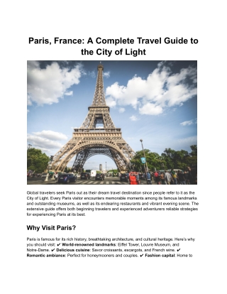 Hop On Off Paris: The Smart Way to Sightsee