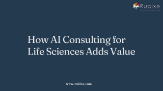 How AI Consulting for Life Sciences Adds Value