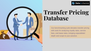 transfer pricing database