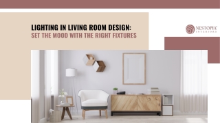 lighting in living room design set the mood with