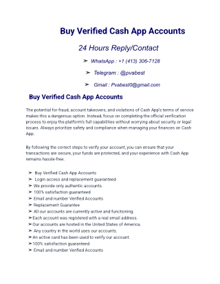 Buy Verified Cash App Accounts BTC Enable 2025