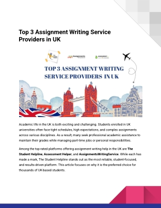 Top 3 Assignment Writing Service Providers in UK (1)
