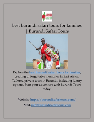 best burundi safari tours for families