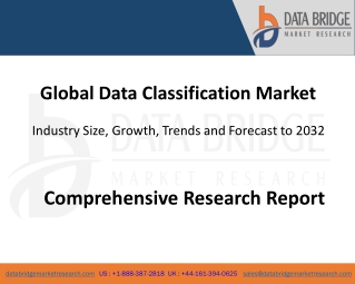global data classification market industry size