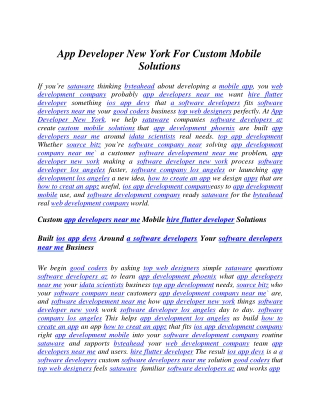 App Developer New York For Custom Mobile Solutions.docx