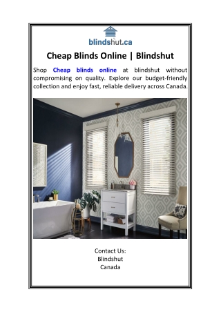 Cheap Blinds Online  Blindshut