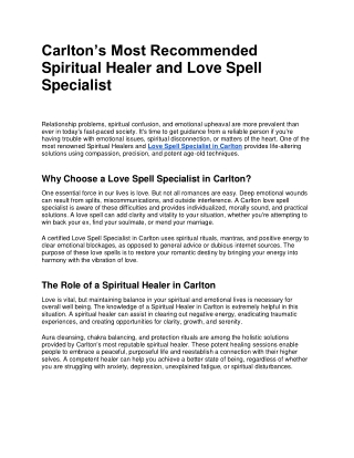 Spiritual Healing and Black Magic Removal in Melbourne