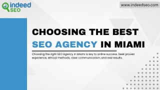 Choosing the Best SEO Agency in Miami