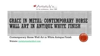 The Power of Grace: Contemporary Horse Metal Wall Art in Antique Finish