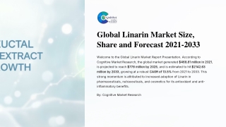 Global Linarin Market Size Share and Forecast 2021 2033