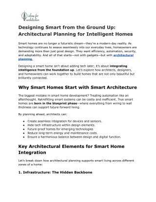 Designing Smart from the Ground Up_ Architectural Planning for Intelligent Homes