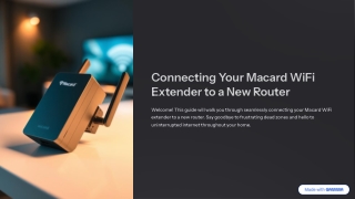 connecting your macard wifi extender