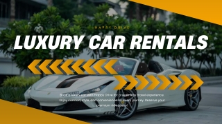 Book a Luxury Car Rental Service for Travel  Happy Drive