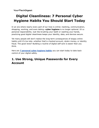 Digital Cleanliness_ 7 Personal Cyber Hygiene Habits You Should Start Today